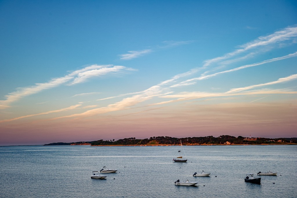 Cape Cod sunset at a Wequassett wedding