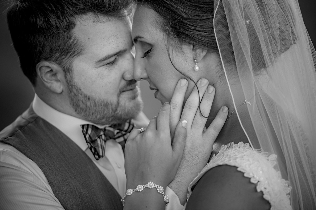 Timeless black and white portrait at Fern Hill Barn