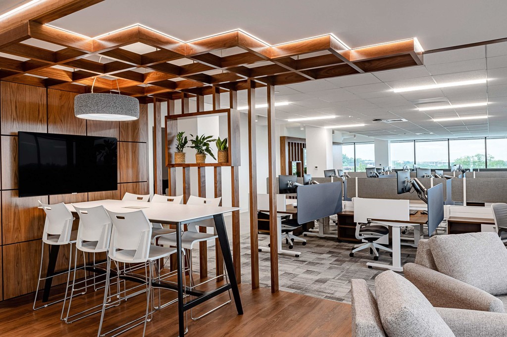 Office bar height table workspace