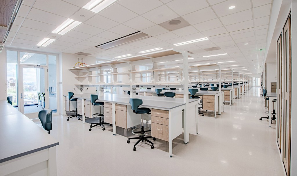 Scientific research lab interior photography