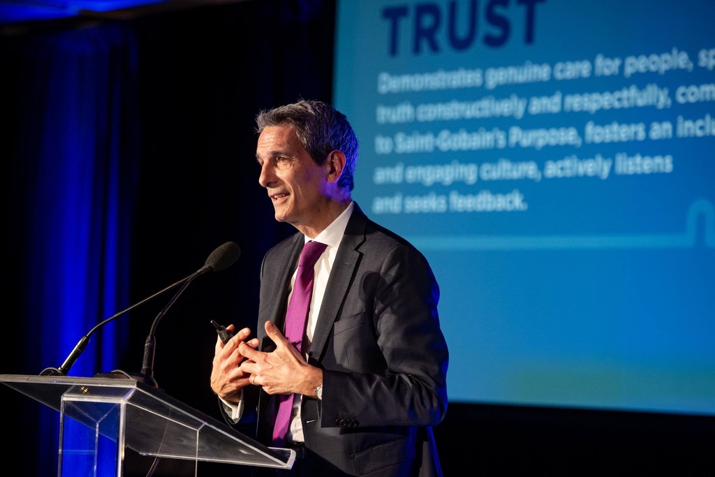 Executive keynote captured by Boston event photographer