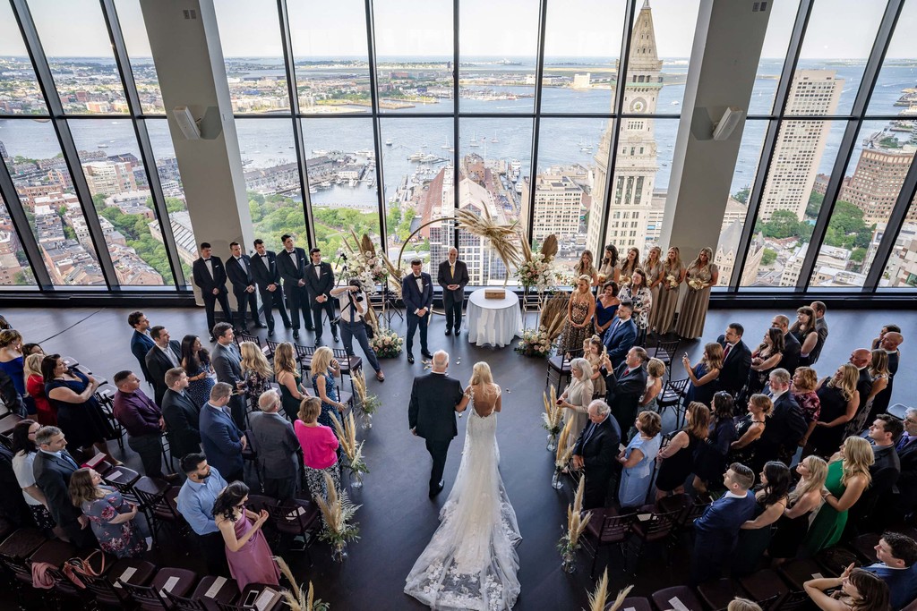 Grand ceremony entrance from above at the State Room