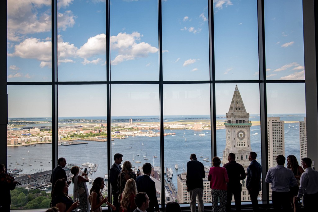 Boston skyline view from State Room windows