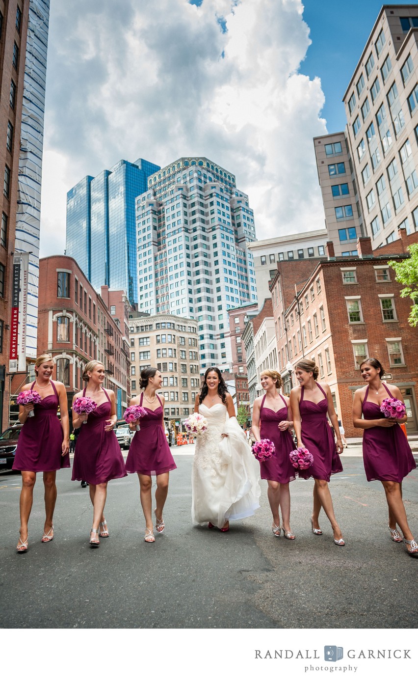 Boston bridal party wedding photos