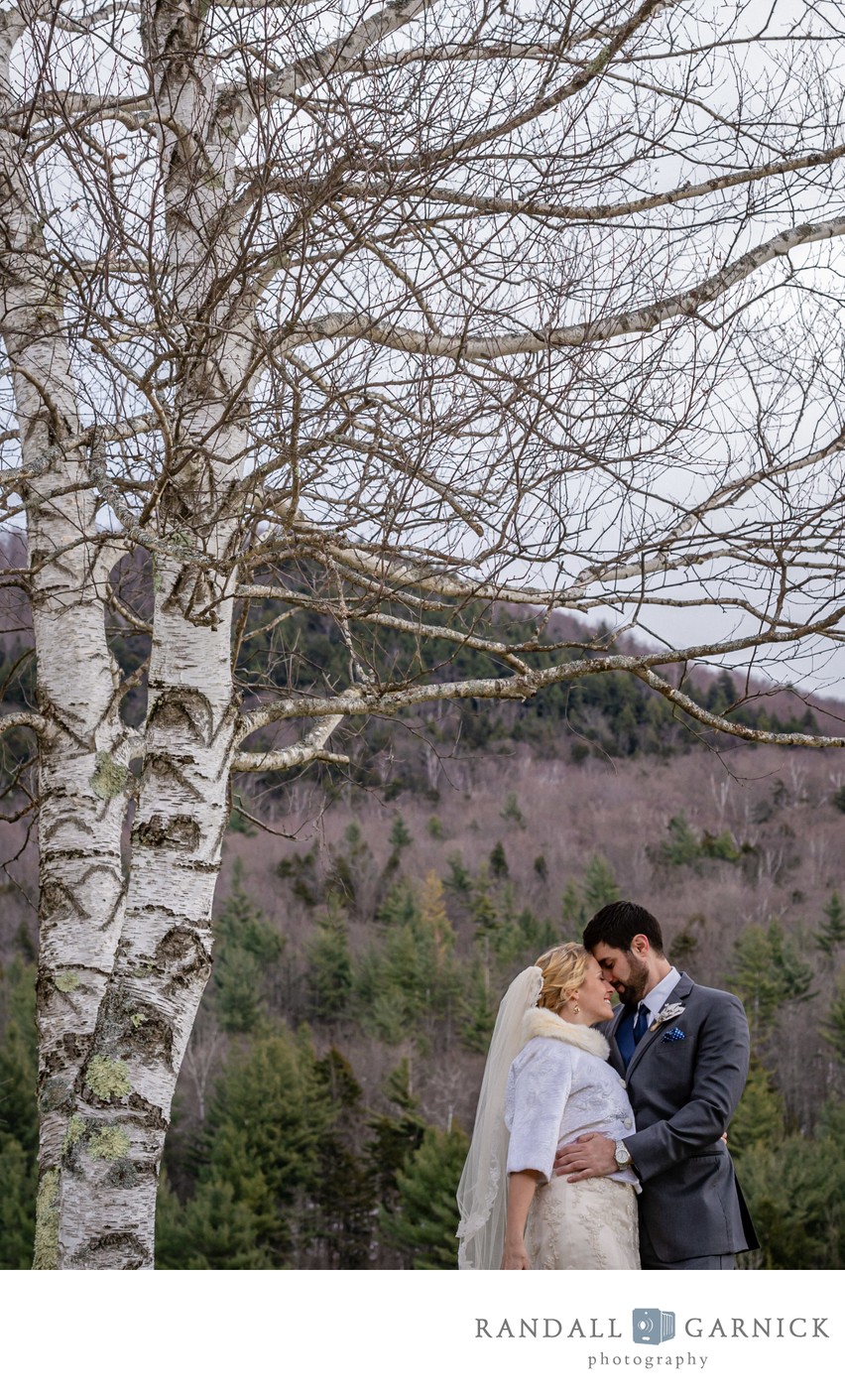 forest-wedding-romantic-couple-riverside-farm-vermont