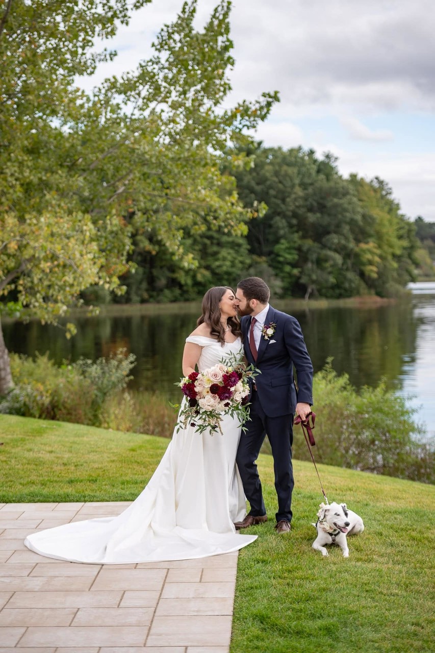 wedding-couple-dog-portrait-halifax-lakehouse