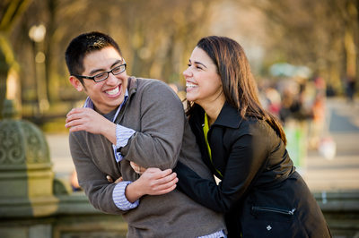 engagement photos at Central Park NYC