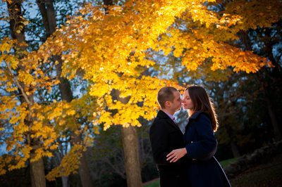 best Fall New England engagement photos