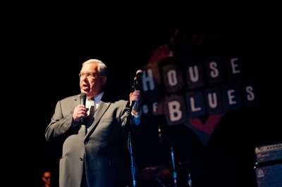 Speaker spotlight captured at House of Blues Boston event