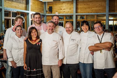 Chef group portrait captured at Boston culinary event