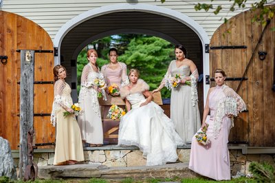 bride-bridesmaids-riverside-farm-vermont-wedding