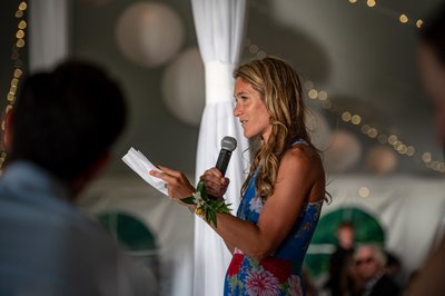 Maid of honor speech Blithewold Mansion wedding toast