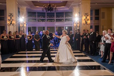 Wedding 1st dance at The Boston Harbor Hotel.