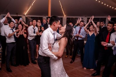 Bride and Groom Dancing at deCordova Museum Weddings