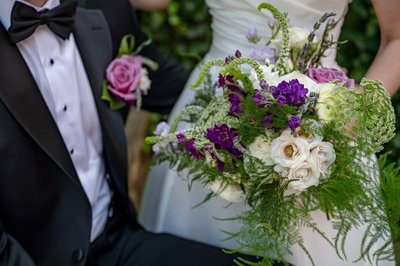 Close-Up of Bridal Bouquet at deCordova Museum Weddings