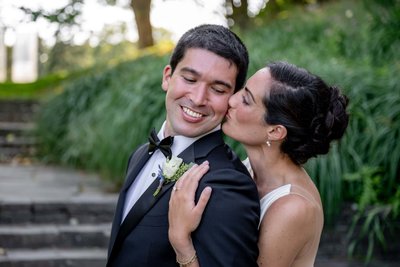 Sweet candid moment at deCordova Museum weddings