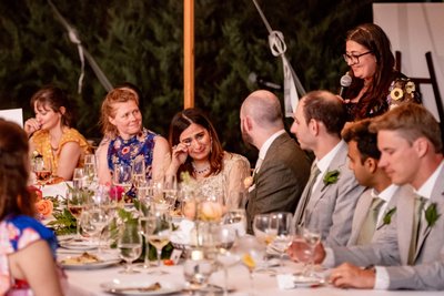 Emotional toasts at deCordova Museum Weddings Reception