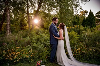 Elm Bank wedding sunset portraits