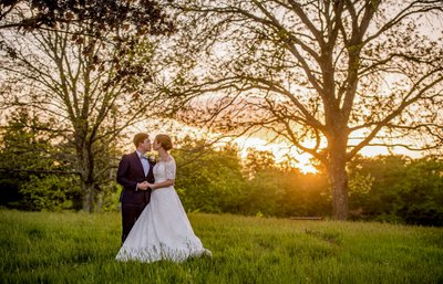 Elm Bank wedding epic sunset 