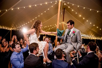 Hora dance at a Jewish wedding at Elm Bank wedding 