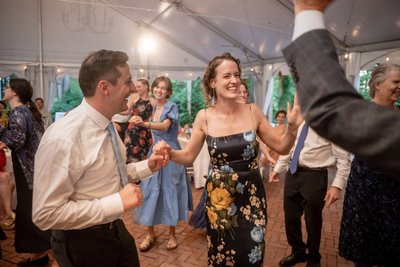 Dance floor action at this Long Hill wedding reception