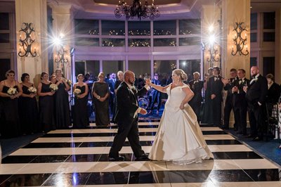 Elegant ballroom 1st dance at The Boston Harbor Hotel