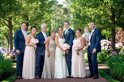 Family portrait during a Wequassett weddings