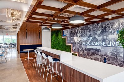 Coworking space interior photography Boston