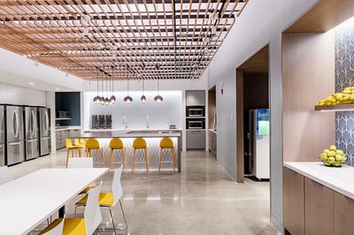 Corporate office kitchen interior design MA