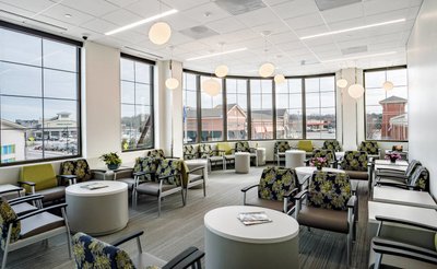Health care office lounge interior photo