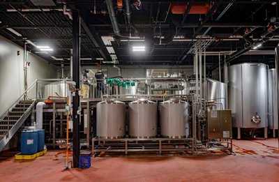 Nigh Shift brewery equipment stainless steel industrial photo