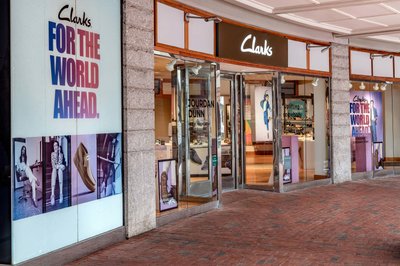 Retail storefront architecture in downtown Boston