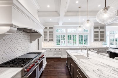 Beautiful open custom kitchen and millwork