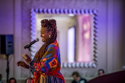Musical performance captured at Boston celebration
