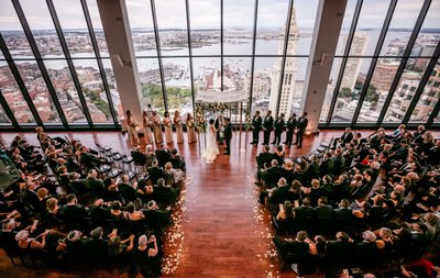 State Room ceremony with full guest view