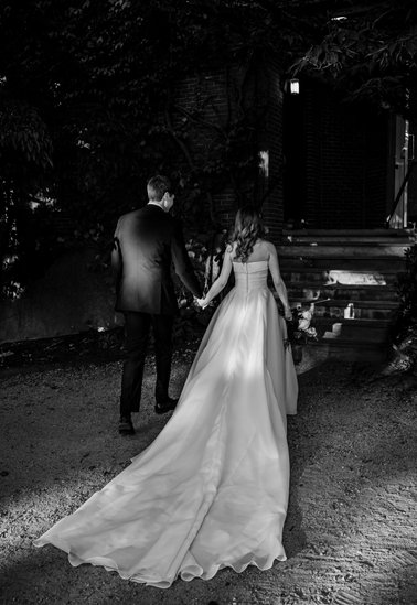 Black and White candid moment at deCordova Museum Weddings