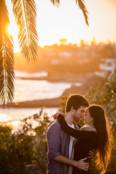 Oceanside engagement photos at the beach