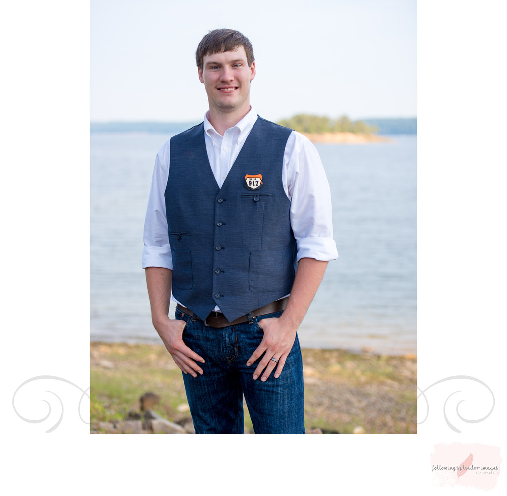 Casual Groom In Jeans Lake DeGray Wedding