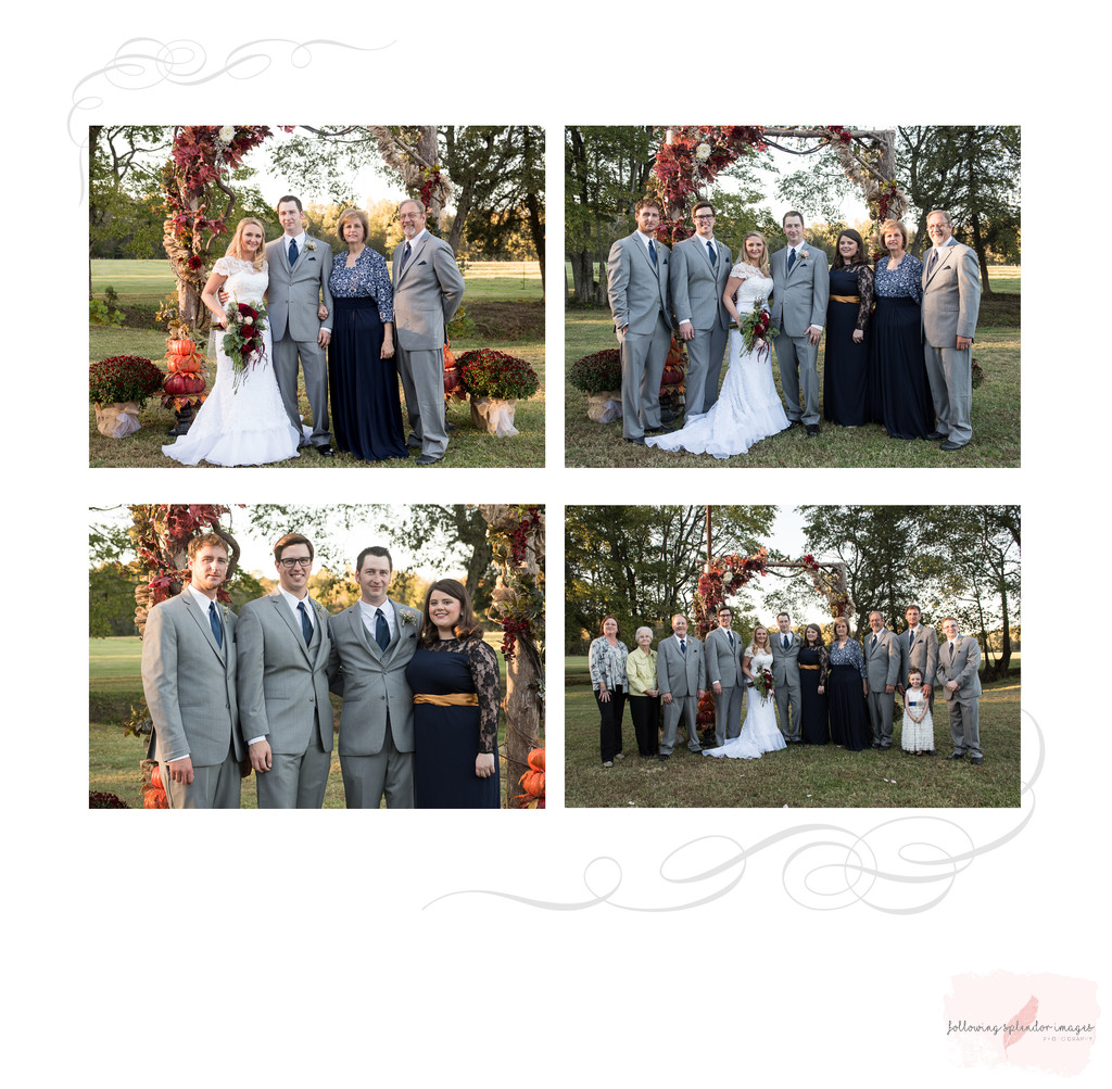 Carter Farm Wedding Album Family Page