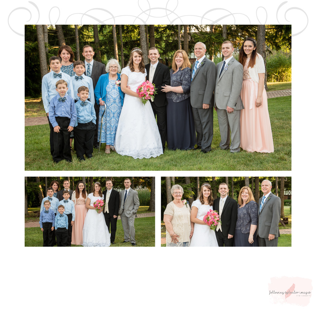 Indiana Wedding Album Family Page