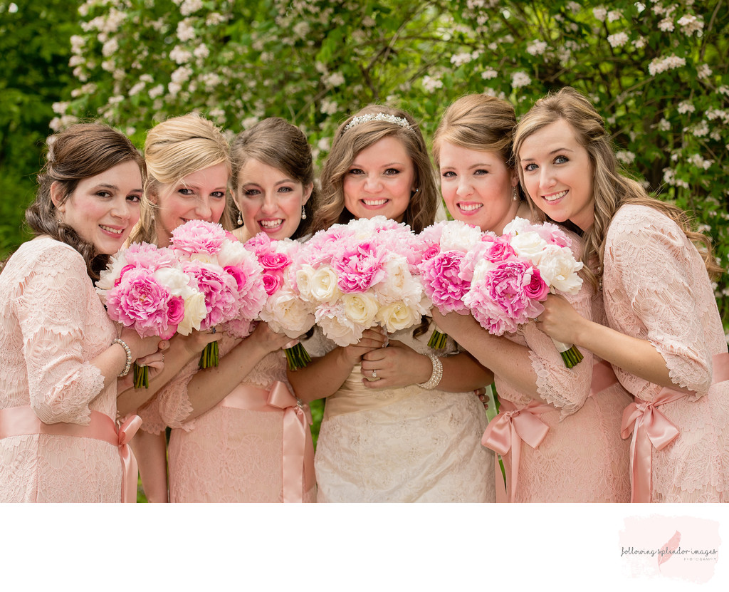 Little Rock, Arkansas Pink Wedding Photography