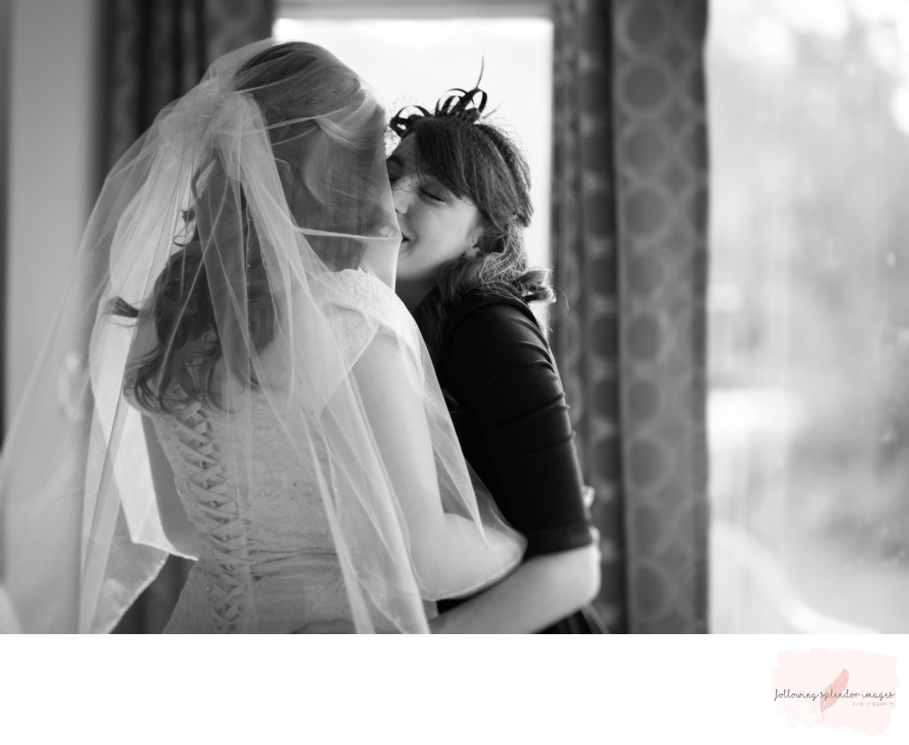 Candid Sister and Bride Moment 