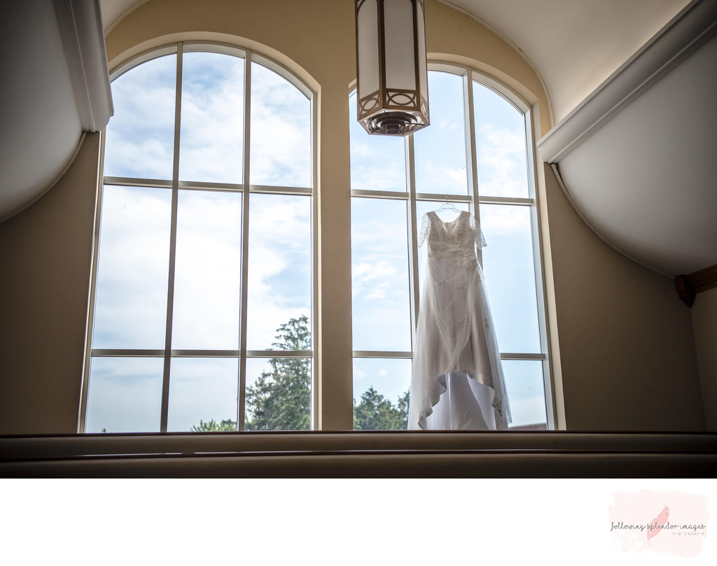 Wedding Dress and Beautiful Windows