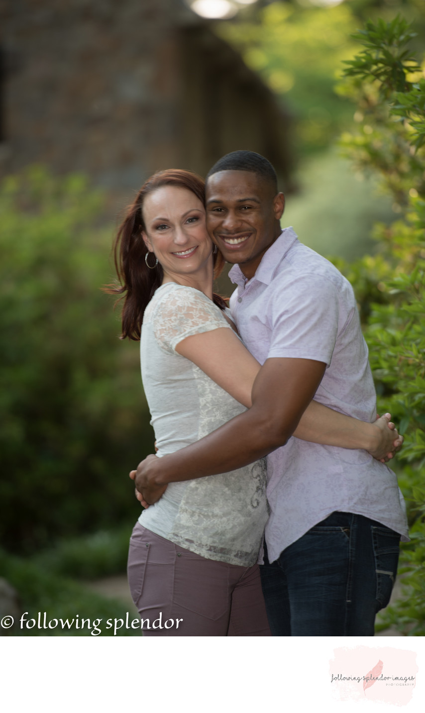 Inter-racial couple engagement photos little rock, arkansas