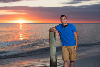 Sunset Senior Beach Photographer