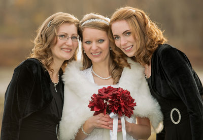 Sisters Bridal Portrait In The Park