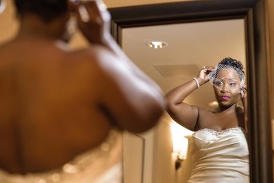 Bride Getting Ready at Robinson Center in Little Rock