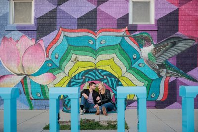 Engagement Photos with Wauwatosa Murals