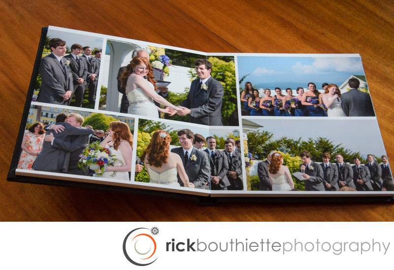 Custom Flush Mount Wedding Album Ceremony Spread