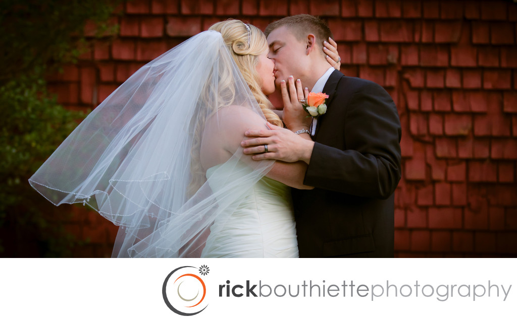 THE KISS - NEW HAMPSHIRE WEDDING PHOTOGRAPHY